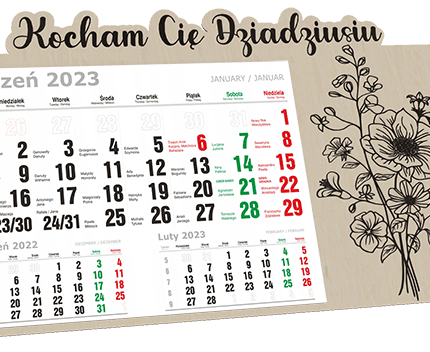 Kalendarz na dzień dziadka na rok 2023 KD2